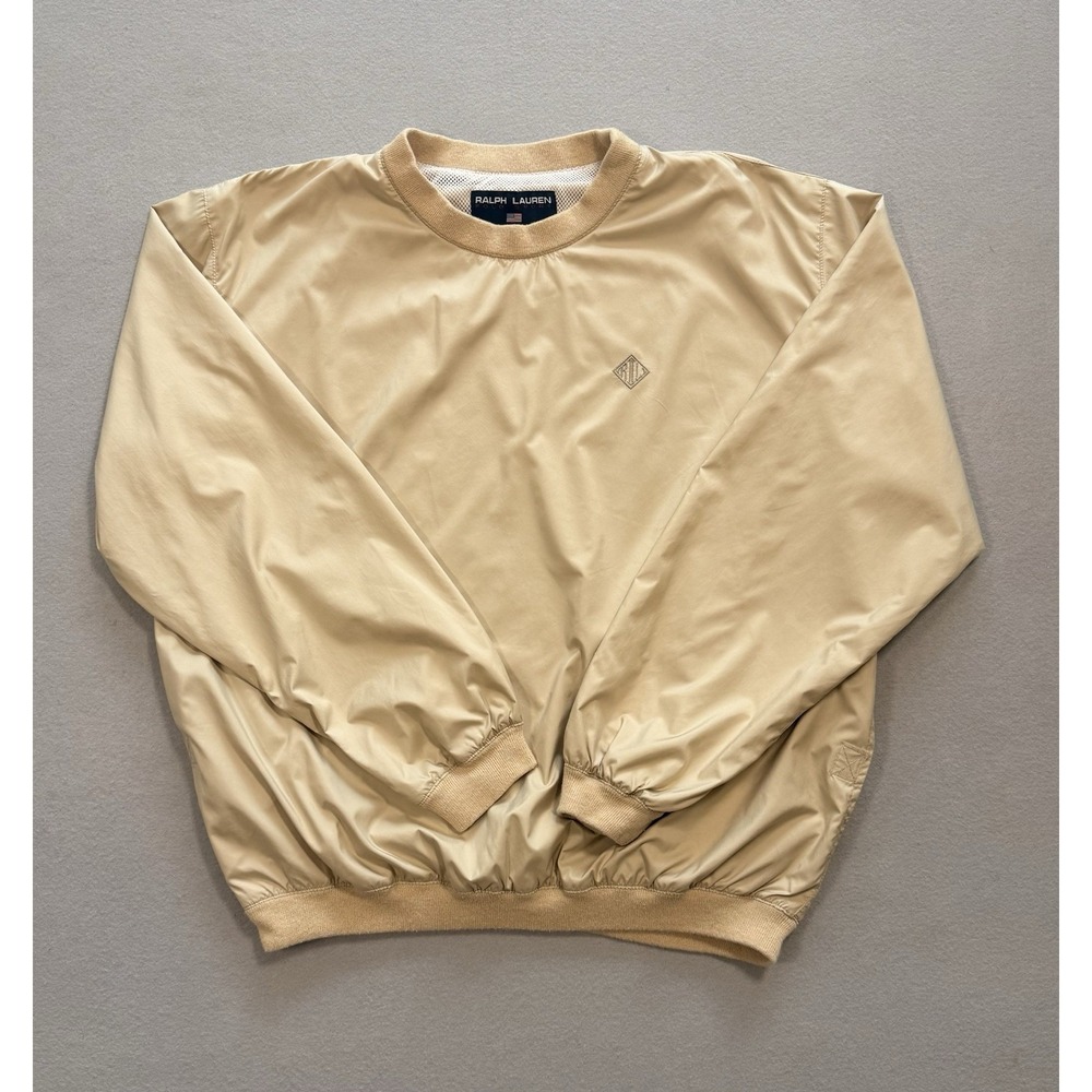 Polo Sport Ralph Lauren Men's Beige Windbreaker Pullover Size Small - Picture 5 of 14